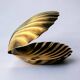 Shell vide-poches in brass, Italy, 1970s