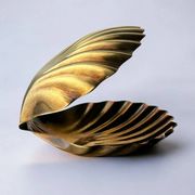 Shell vide-poches in brass, Italy, 1970s