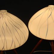 Paire de lampes de table des années 1960 par uluv, tchécoslovaquie