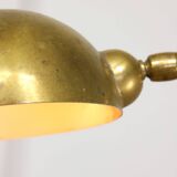 Mid-Century Arched Floor Lamp in Brass