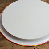 Vintage orange flower tray.