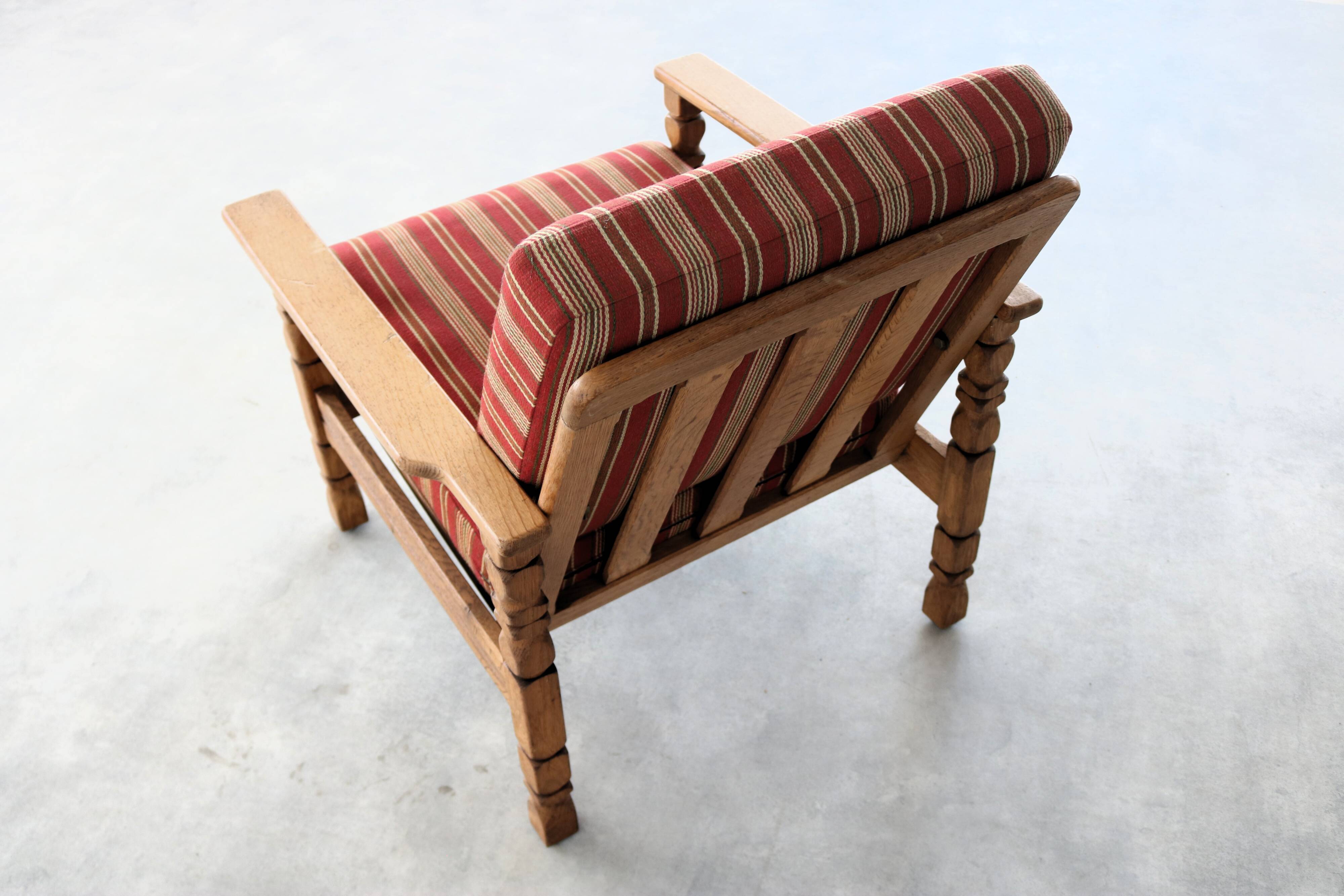 Brutalist sofa and chair set | vintage sofa | 1960s | oak.