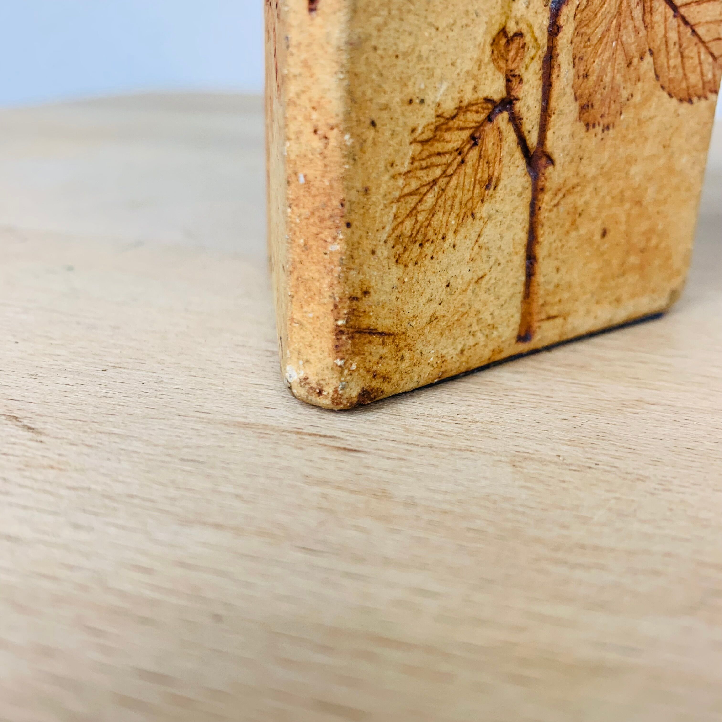 Pair of herbarium vases by Raymonde Leduc in Vallauris, triangle