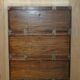 Four stackable Chinese campaign chests, circa 1880.