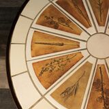 Coffee table "Herbarium" by Roger Capron 1960s