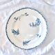 19th century round dish iron earth birds Choisy-le-Roi HB & C