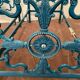 Pair of Empire style beds in patinated cast iron 20th century