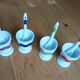 Porcelain shells with spoons