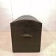 Large travel trunk in blackened wood