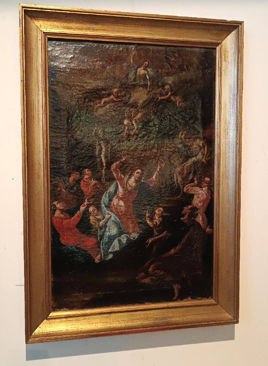 Antique painting - oil on canvas - Assumption of the Virgin, 18th century
