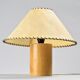 Table lamp in solid pine, French craftsmanship, 1970s.