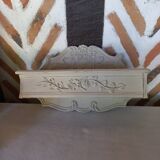 Wall console shelf empty pocket patinated linen