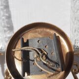 Wall lamp in gilded metal and glass