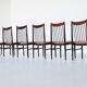 Helge Sibast set of six dining chairs in rosewood Denmark 1960