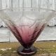 Schneider white and purple glass cup