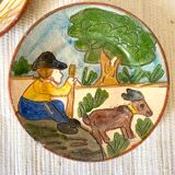 Decorative terracotta plates, Brittany