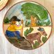 Decorative terracotta plates, Brittany