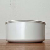 White melamine ashtray, mid-century Swedish design by Gunnar Larson for Gustavsberg, 1960s.