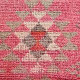 Pink & Red Oushak Runner Rug 88x306Cm SK 22815