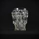 Unsigned Lalique Bacchantes vase in clear crystal, mid-20th century
