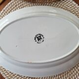 Plat ovale en faïence