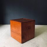 Handcrafted Cubical Side Table, Belgium, 1950s