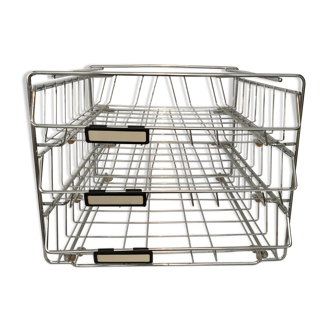 Trieur courrier inox 3 niveaux coulissants