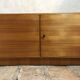 Buffet Box storage cabinet vintage blond walnut 1960-80's