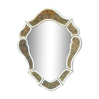 Miroir en verre églomisé 96x72cm