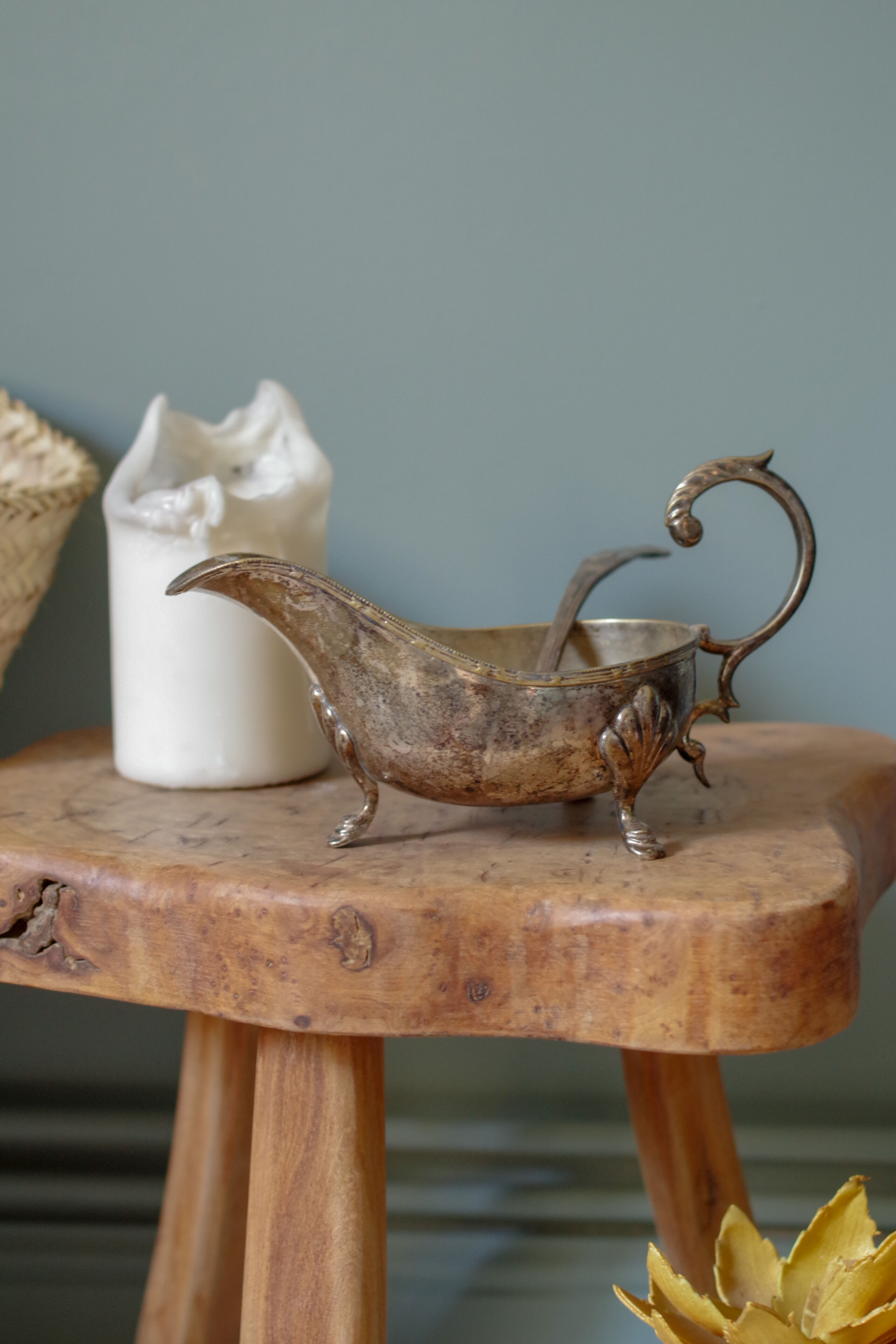 Saucier and his ancient metal spoon