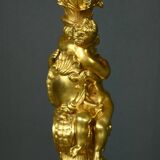 Bronze Candelabra, after J-A. Meissonnier, Rococo style, Napoleonic era