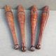 Set of 4 old English juggling clubs circa late 19th