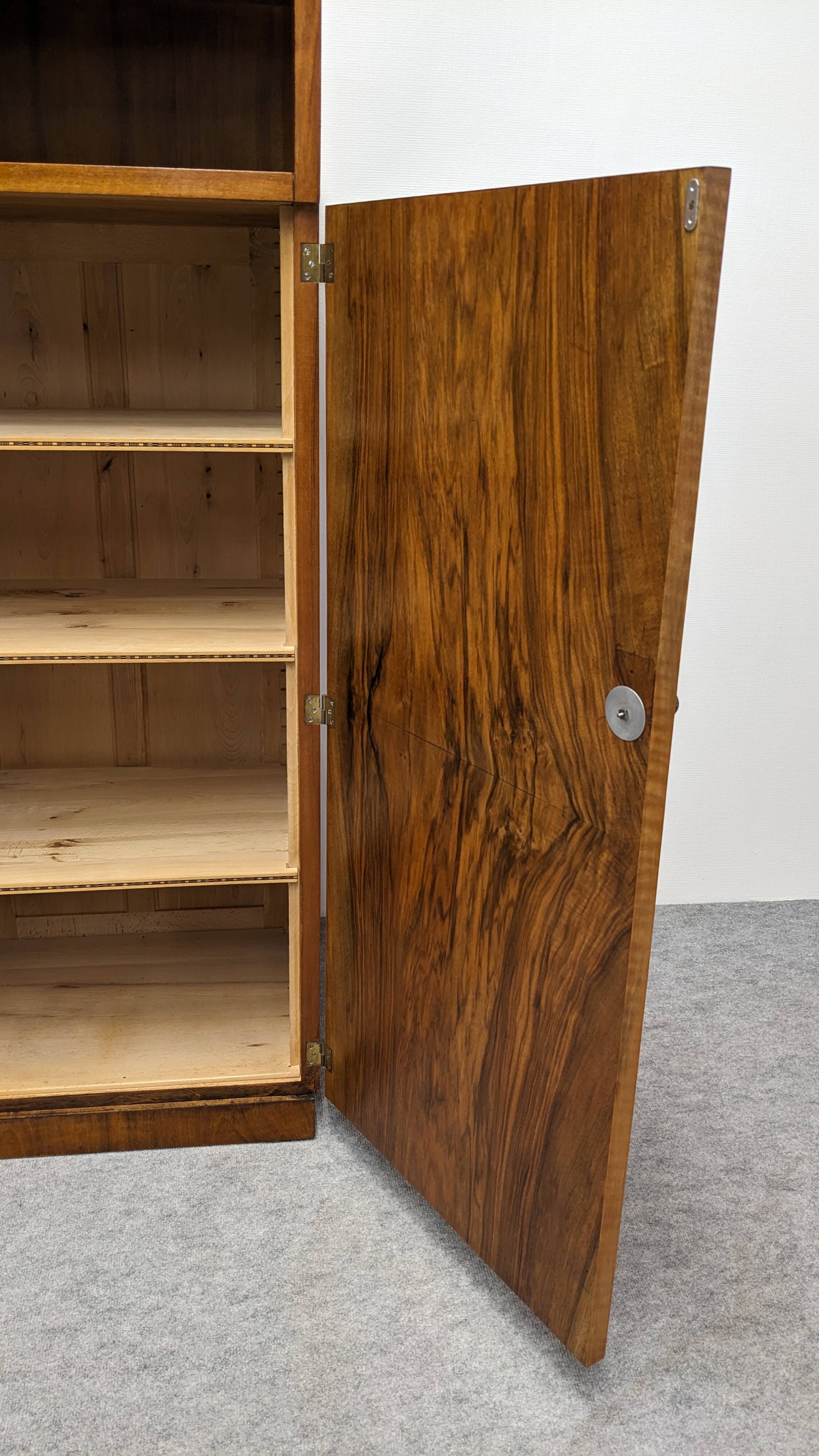 Art Deco burr walnut wardrobe circa 1930