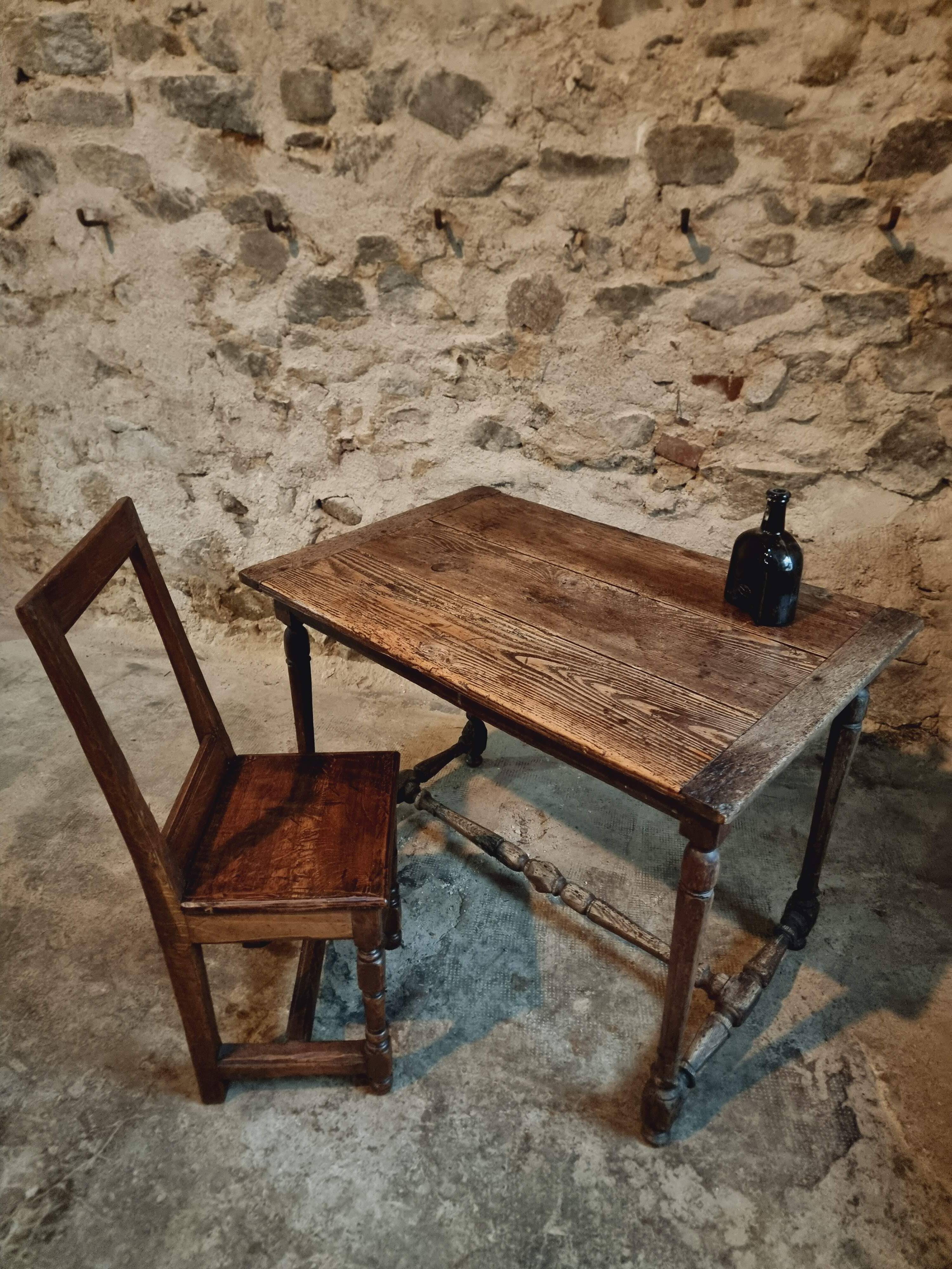 Antique French Table | 19th Century | Oak & Pine