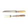 Tableware, silver-plated carving set with horn, early 20th century.