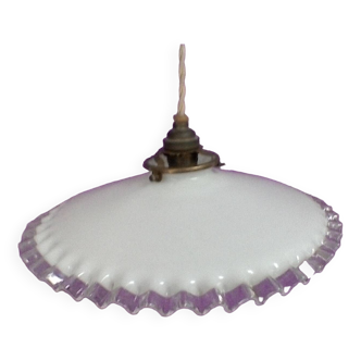 Opaline pendant light, vintage.