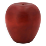Sculpture of a giant red apple in wood, 1960s