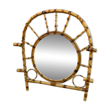 1960s French Roitn Coat Rack Mirror