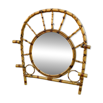 Miroir Portemanteau en Roitn des années 60 France