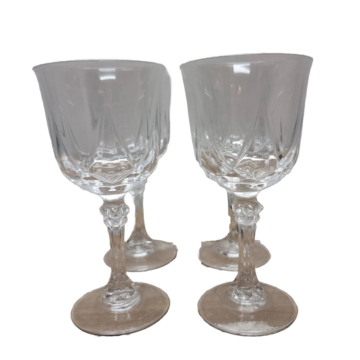 Vintage Crystal Wine Glasses, 1950s