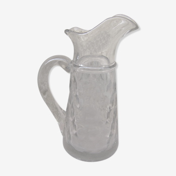Glass cider pitcher, norman work xix-th