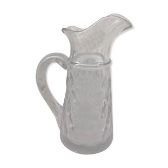 Glass cider pitcher, norman work xix-th