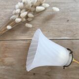 Pleated effect globe walking lamp