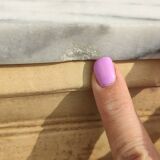 Cast iron and marble bistro table