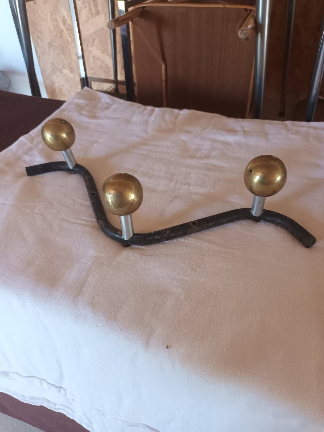 Vintage wall coat rack