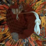 Travailleuse rotin vintage