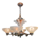 Ezan Art Deco 6-light chandelier