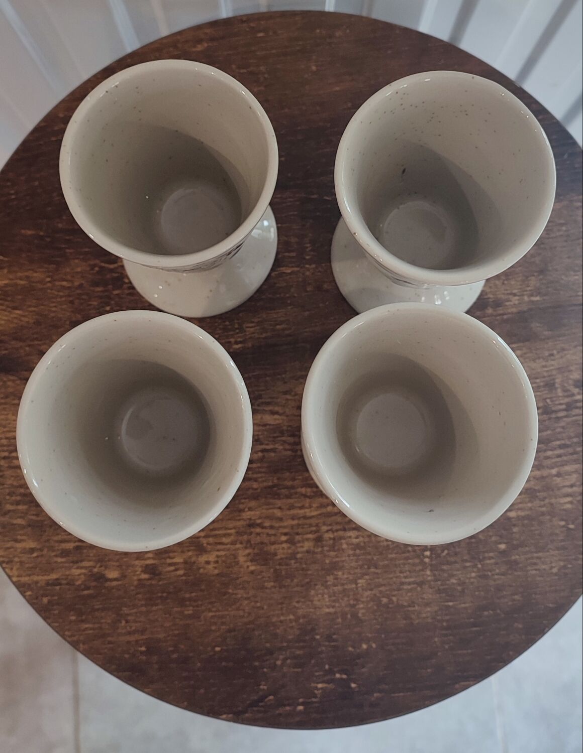 Mazagrans Mugs X 4 in glazed stoneware from the 70s