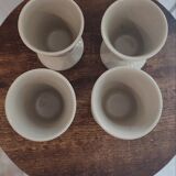 Mazagrans Mugs X 4 in glazed stoneware from the 70s