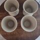 Tasses-Mazagrans X 4 en grès émaillé années 70